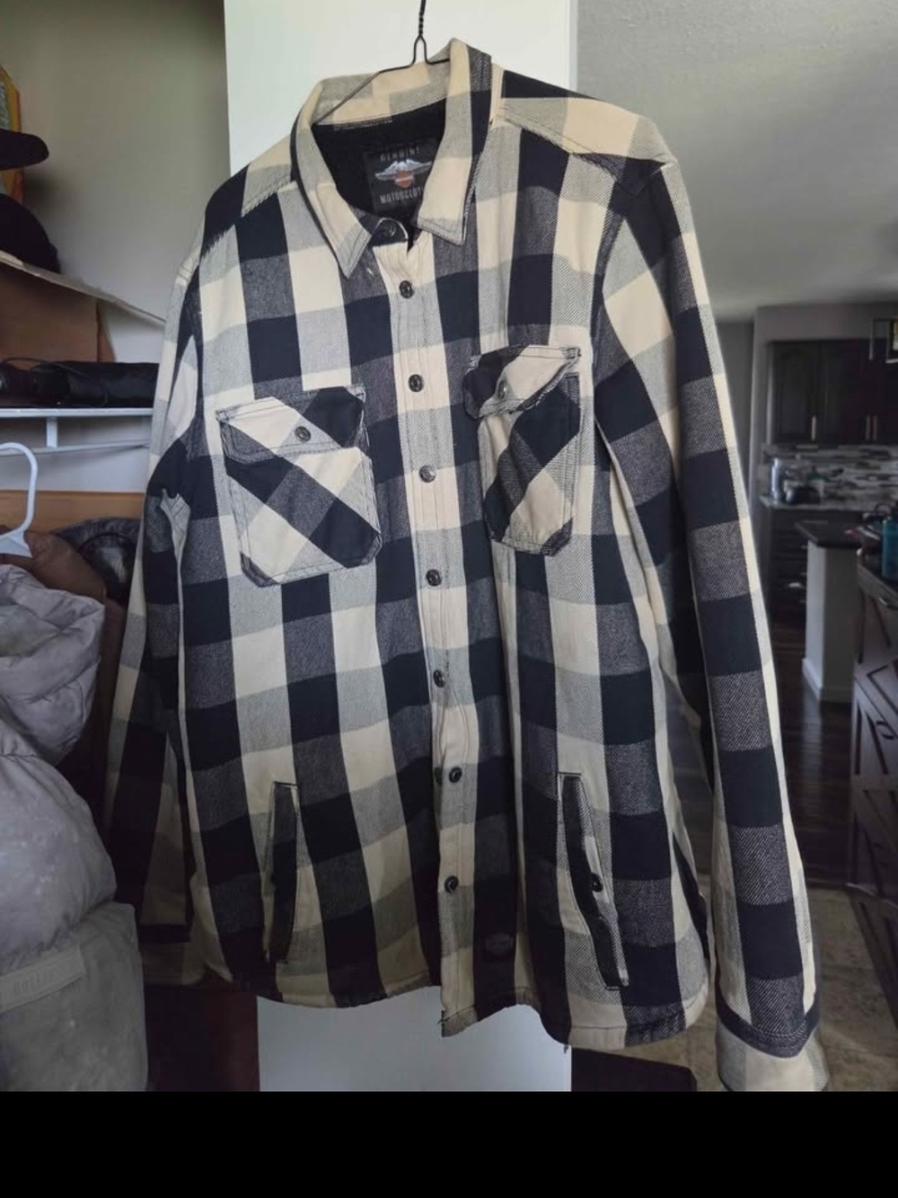 Mens Harley Davidson Warm Flannel Jacket